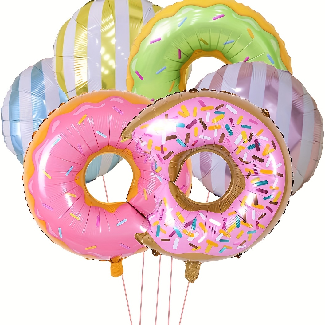 22 Stück Großes Donut lollipop ballon set Donut luftballons - Temu Germany