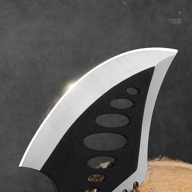  JIUMX Mini hacha pequeña plegable de acero inoxidable pequeño  hacha exterior EDC cuchillo de bolsillo portátil para herramientas (plata)  : Herramientas y Mejoras del Hogar
