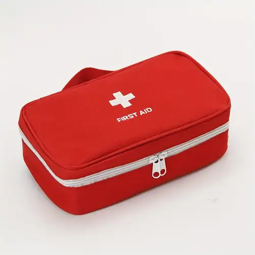 Kit de primeros auxilios portátil pequeño botiquín de primeros auxilios,  kits médicos compactos con compartimentos estuche EVA para camping