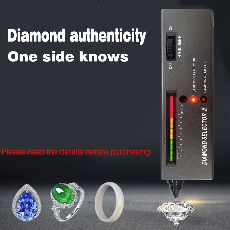 Diamond Tester,High Accuracy Diamond Tester Pen and Diamond Torch Jewelry  Diamond Tester Kit Professional Diamond Selector for Novice and Expert