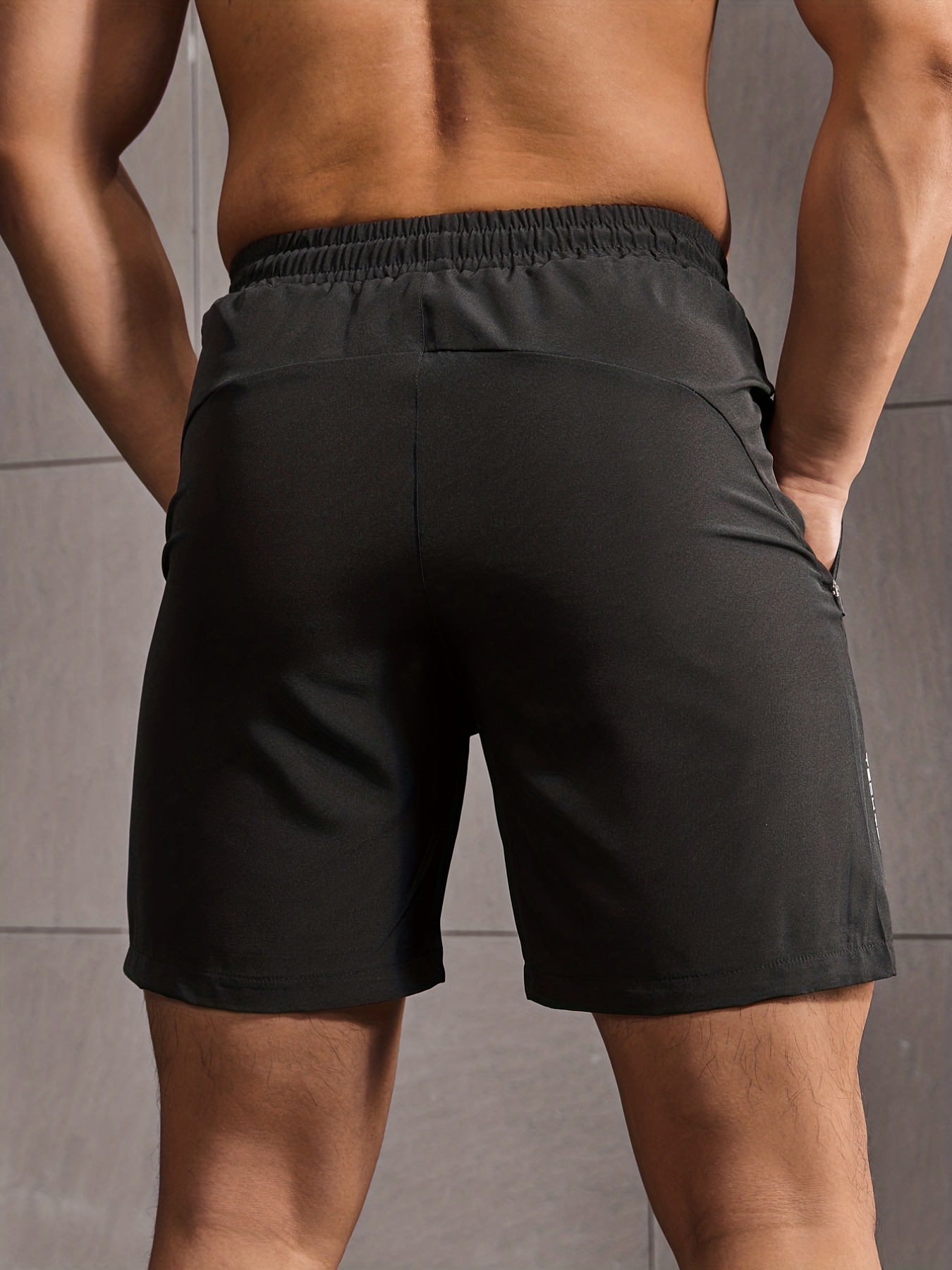 Pantalones cortos de entrenamiento para hombres y hombres, pantalones de  verano de color sólido, banda elástica, sueltos, de secado rápido,  casuales