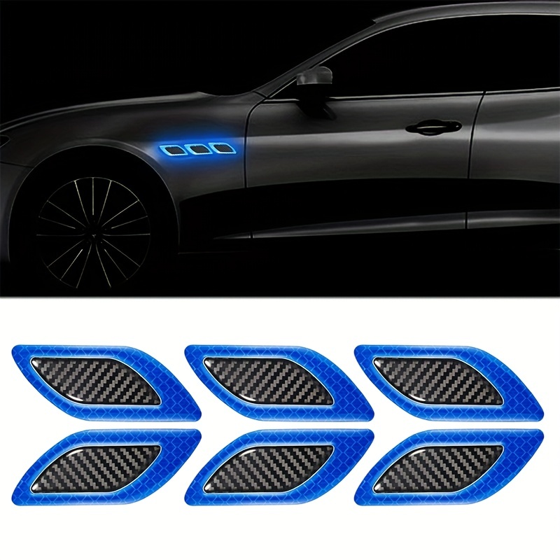 Car Reflective Strip Stickers Carbon Fiber Design Anti - Temu