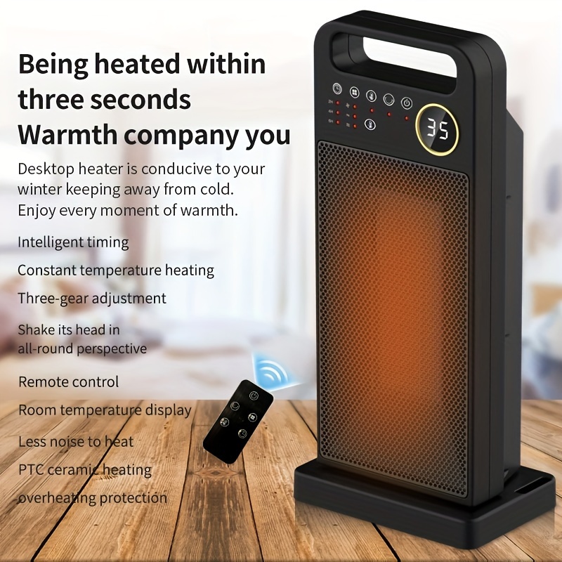 Chauffage d'appoint, Mini radiateur d'appoint Radiateurs électriques  portables Ventilateur pour la maison et le bureau, protection contre la  surchauffe