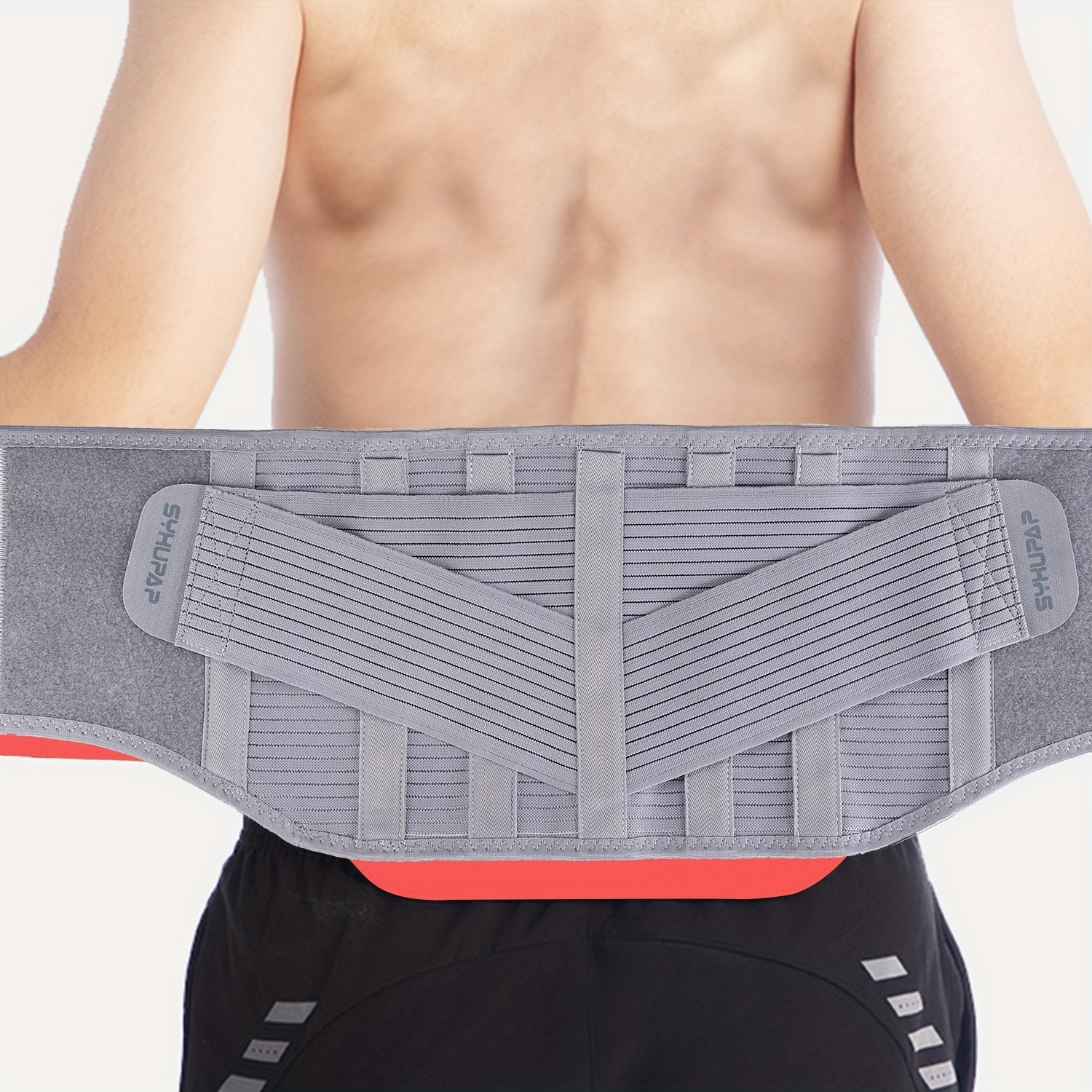 Generic (Style B)Sports Adjustable Back Lumbar Support Belt Waist  Orthopedic Corset Men Women Spine De JIN