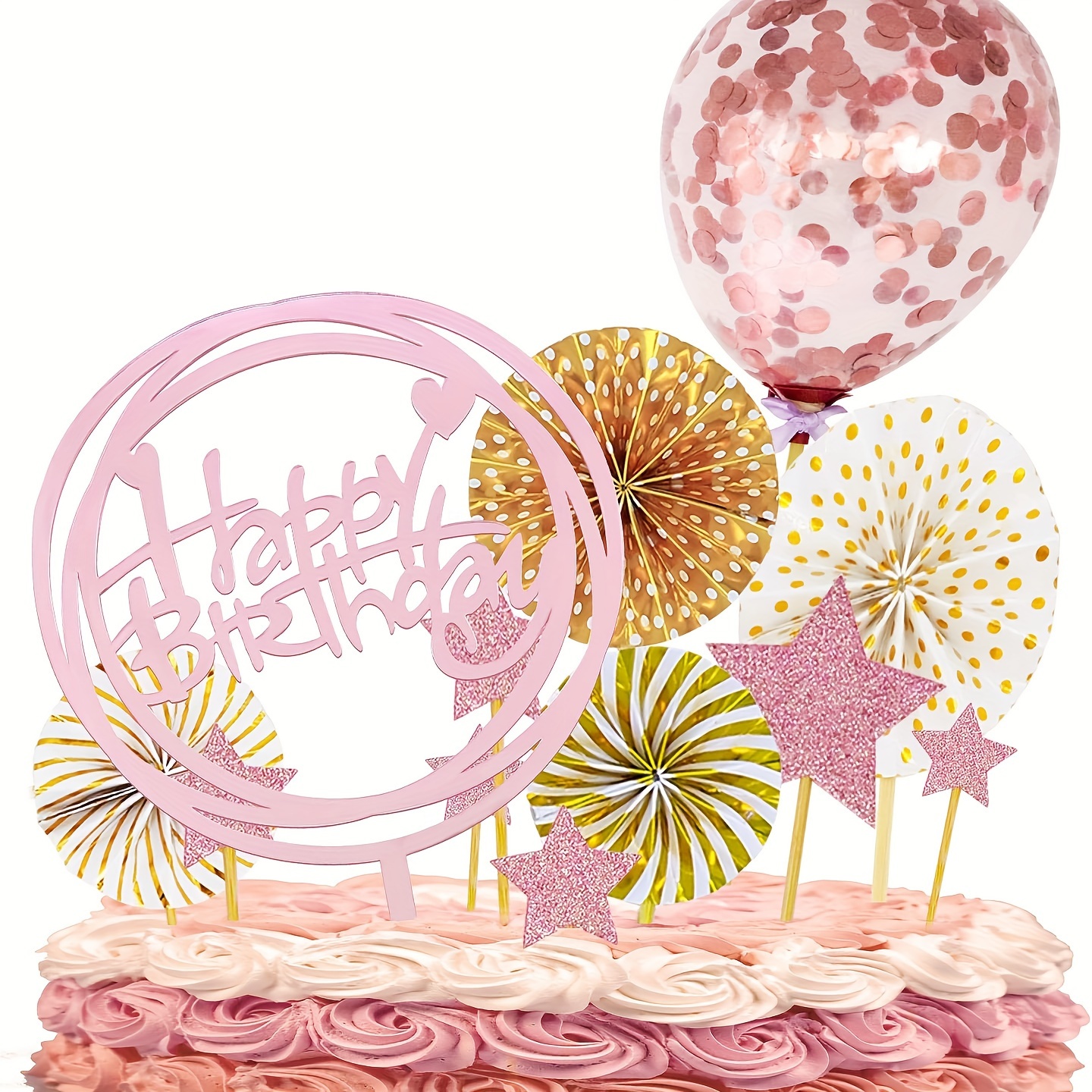 12pcs Set Decorazioni Torte Compleanno Happy Birthday In - Temu Italy