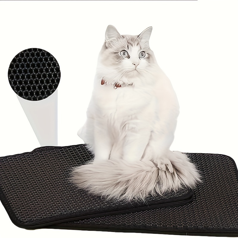 New double layer cat litter outlet mat