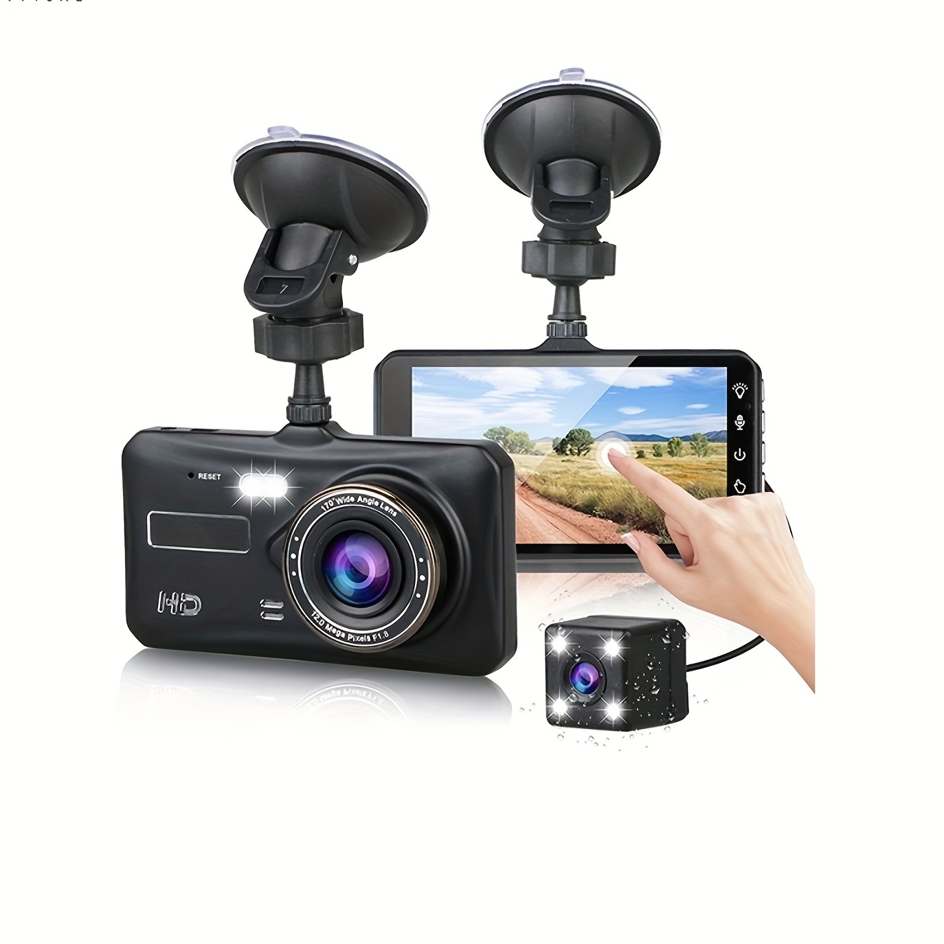 Full Hd 1080p Car Dvr Recorder With 140° Wide Angle View - Temu