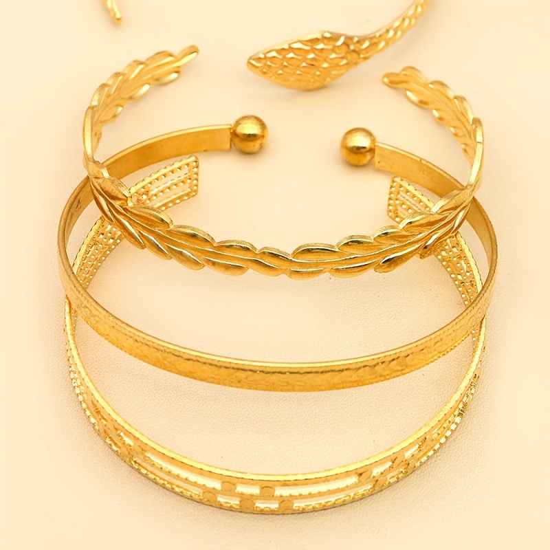 Bangle Bracelet Set Stackable Hand Jewelry Women Girls - Temu Canada