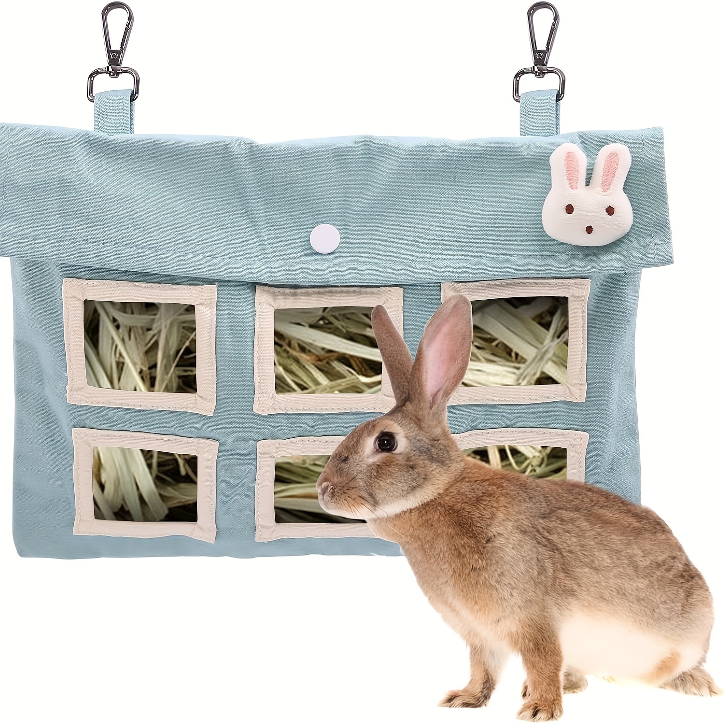 Large hay discount feeder for rabbits