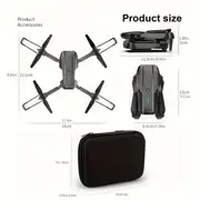 e99 k3 pro upgraded drone with hd camera long endurance dual battery wifi connection app fpv hd double folding rc quadcopter altitude hold one key take off remote control details 5