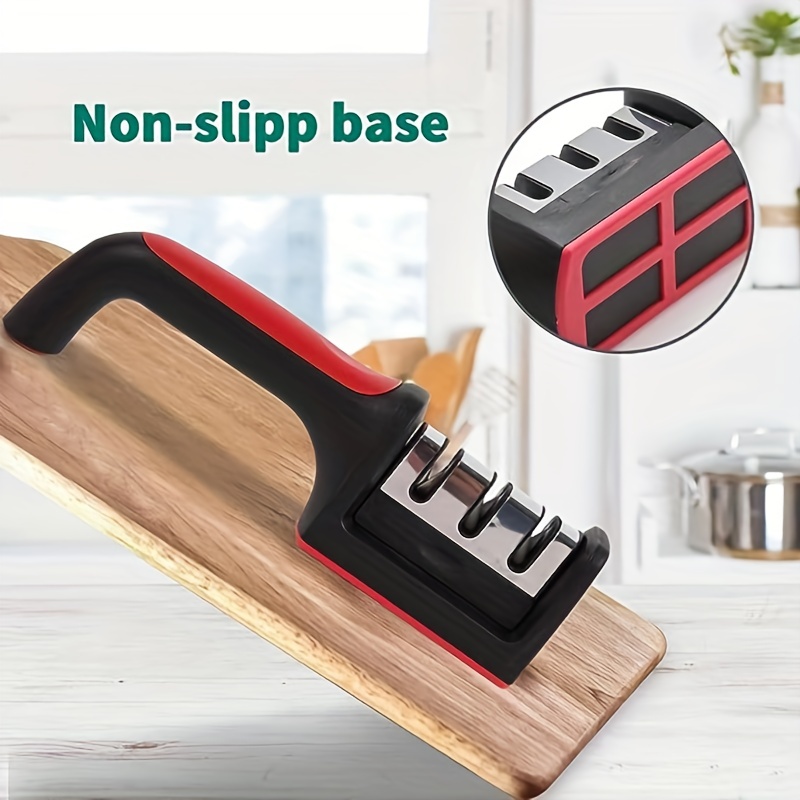 Knife Sharpeners, Work Sharp Knife Sharpener For Kitchen Knives With 3 / 4  Groove Design, Repair Kitchen Knives, Non-slip Handle, Manual Knife  Sharpening Tool For Kitchen Pocket Knives Scissors, Kitchen Accessaries,  Western