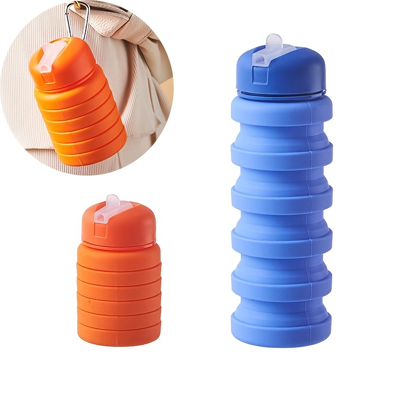 Plastic Grenade Water Bottle Silicone Cycling Sports Water Bottle  Retractable Folding High Temperature Resistant Water Bottle - AliExpress