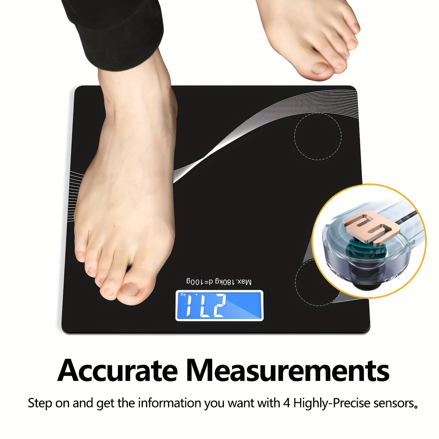 Electronic Smart Body Weight Scales Bathroom Digital Human Weight –  TheTrendWillOut