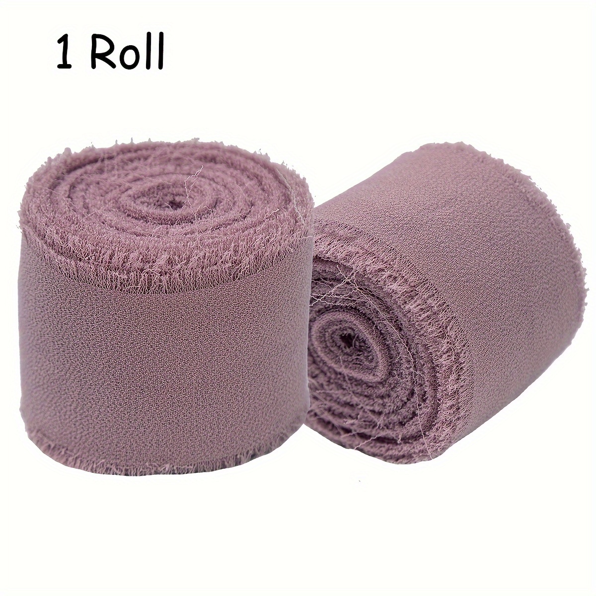 Roll *7yard Chiffon Silk Ribbon Handmade Frayed Edge - Temu