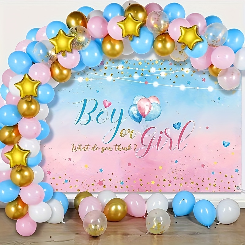 Ballon Baby Shower Decoration, Ballon Gender Reveal Party