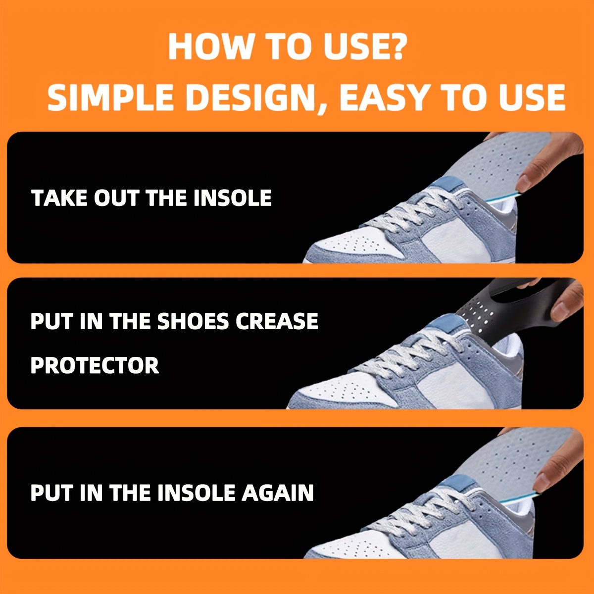 Protector Zapatos Antiarrugas Anti pliegue Pliegue Zapatos - Temu Chile