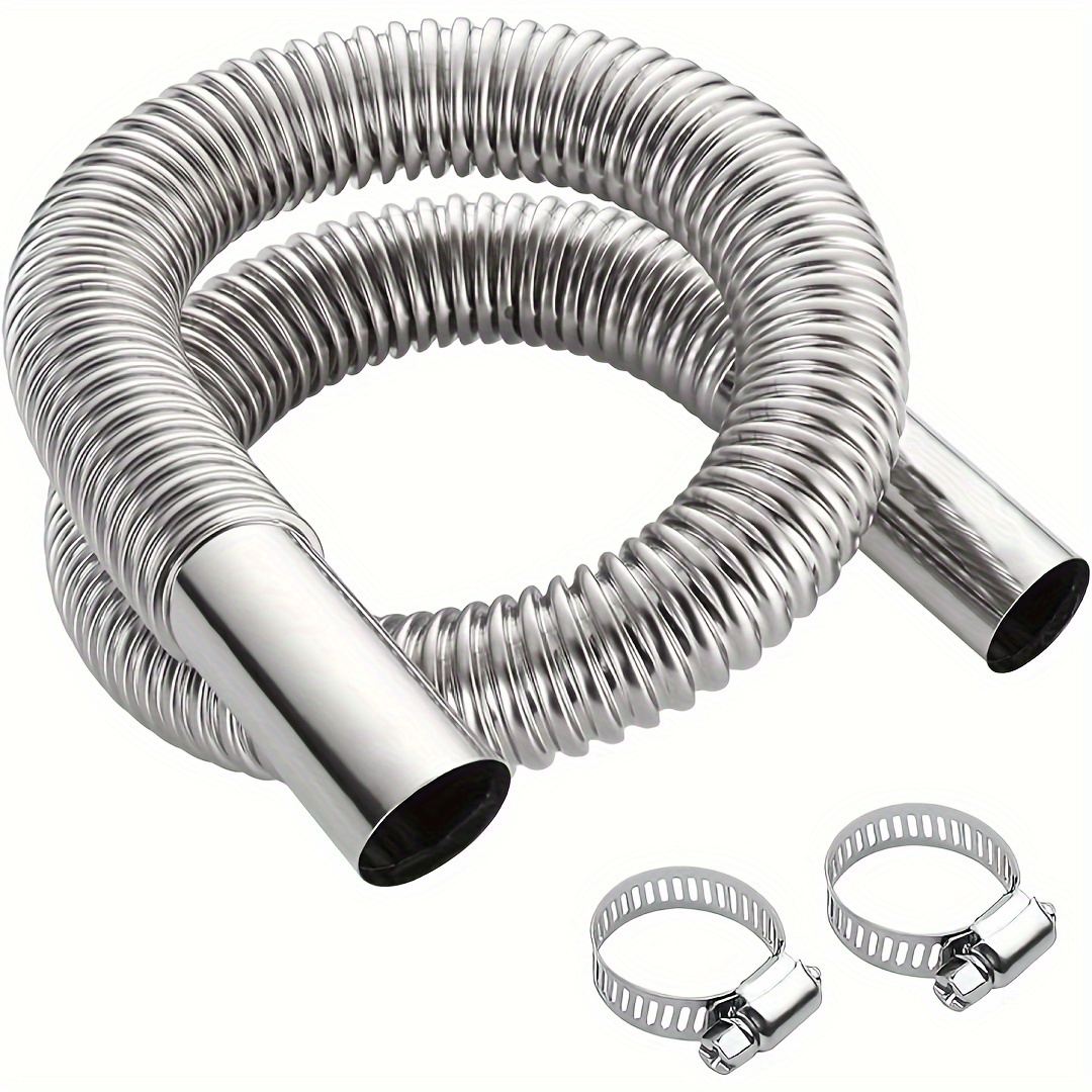 Stainless Steel Exhaust Pipe,Car Parking Heater ,Flexible Tail Pipe Diesel  Gas Vent Gas Exhaust Hose for Auto