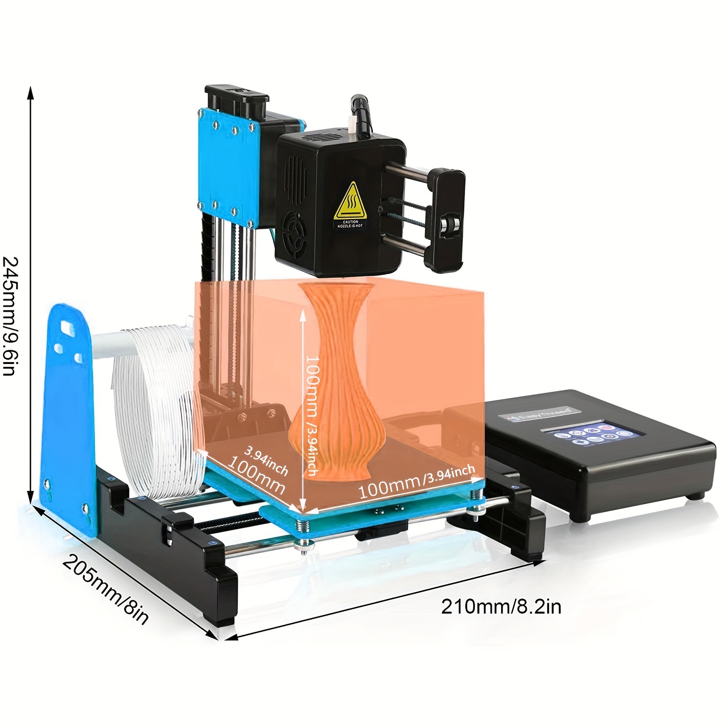 Easythreed 3d Printer X2plus Beginners Touch Screen Heated Bed Low Noise  Free Pla Tpu 1 75mm Filament Printing Size 4x4x4 Us Plug, Quick & Secure  Online Checkout