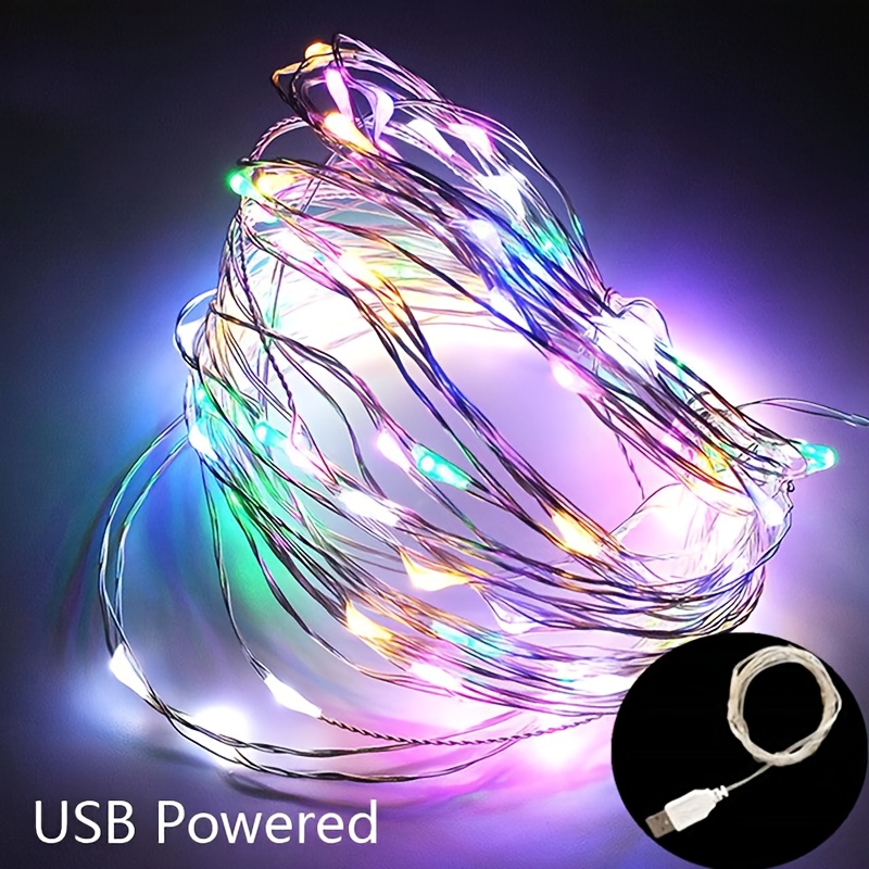 14€02 sur Guirlande Lumineuse Multicolore USB 10M 100 LEDs-12