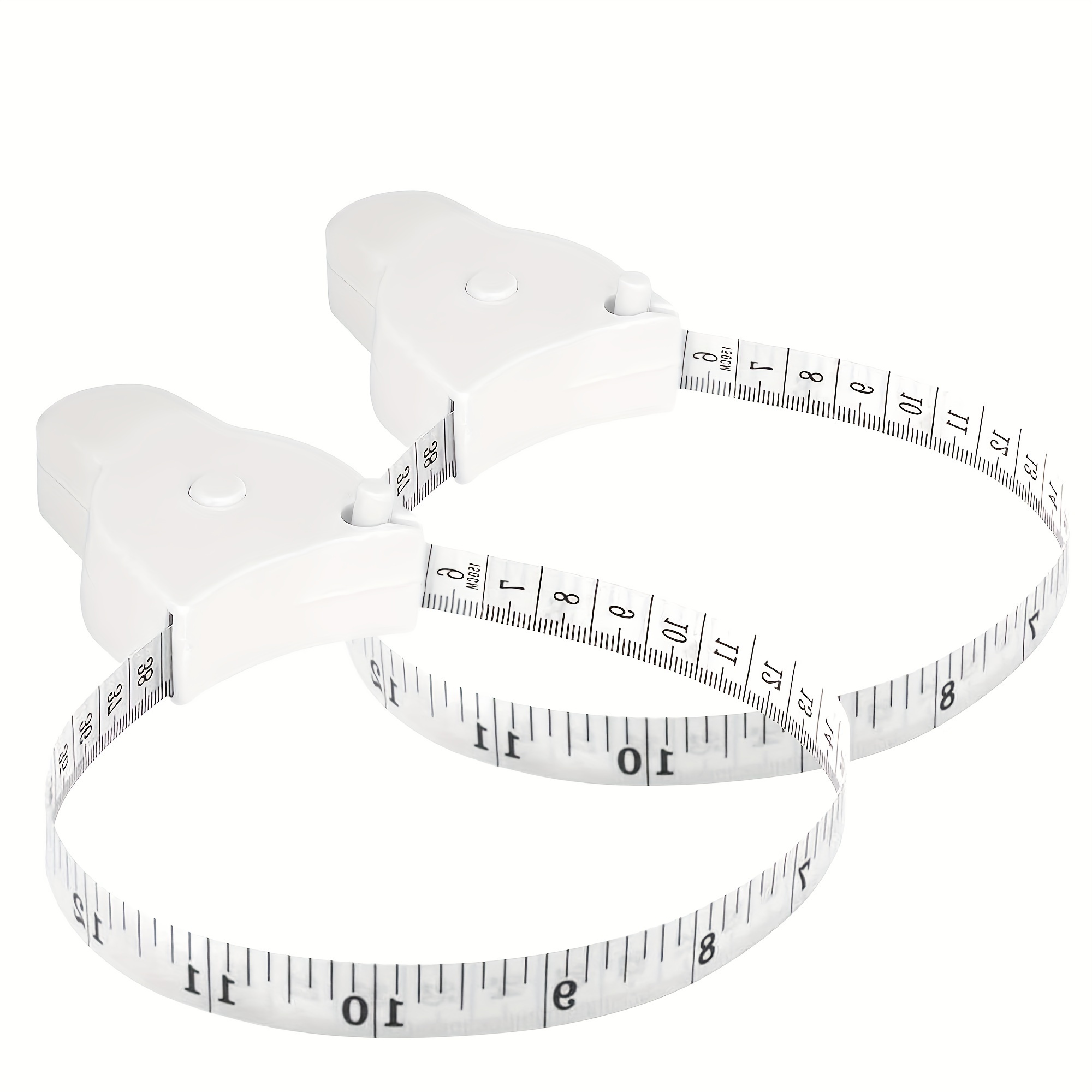  Cinta métrica para medir el cuerpo, cinta métrica de tela suave  de 120 pulgadas para medición de tela, regla a medida de doble escala para  pérdida de peso, medición médica, manualidades