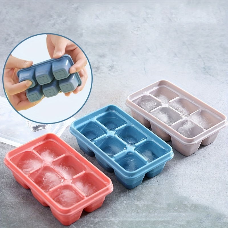 Ice Tray Silicone Mold Press With Lid Small Frozen Ice Cube Ice