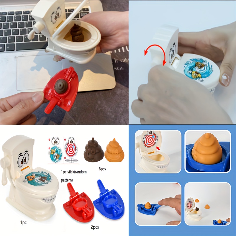1 Set Funny Poop Shooting Game Creative Poopshoot Game Toy Parent Child  Interactive Game Toy For Home Party Use, High-quality & Affordable