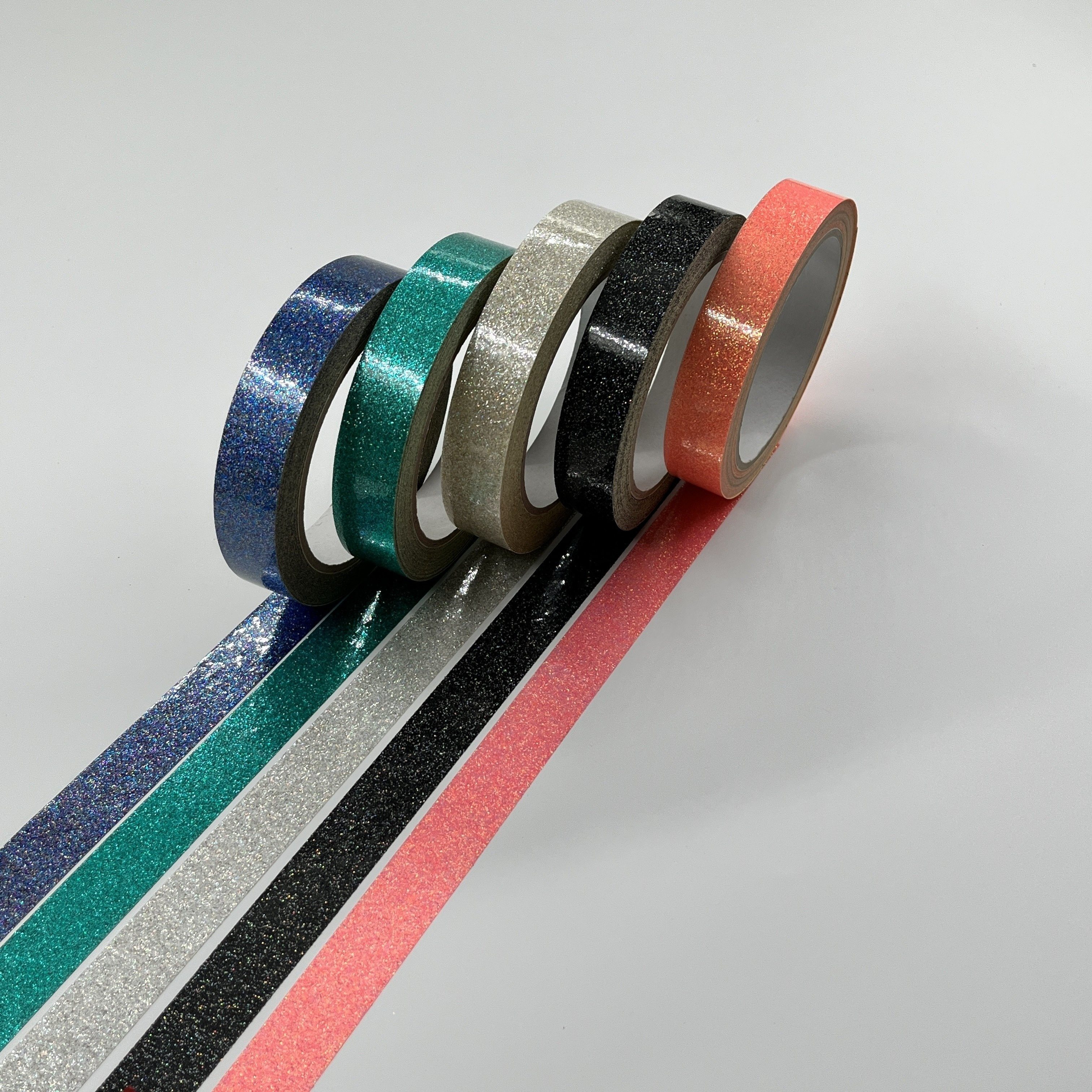Glitter Washi Tape Set Thin Colored Decorative Tape For - Temu