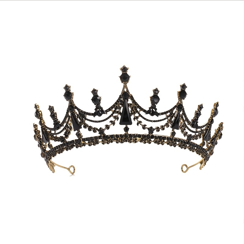 Gothic Structures Mini Crown Tiara in Antiqued Gold