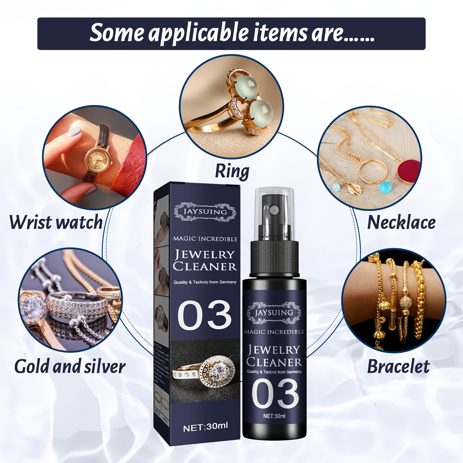 Jewelry Cleaner for Watch and Diamond Ring Maintenance