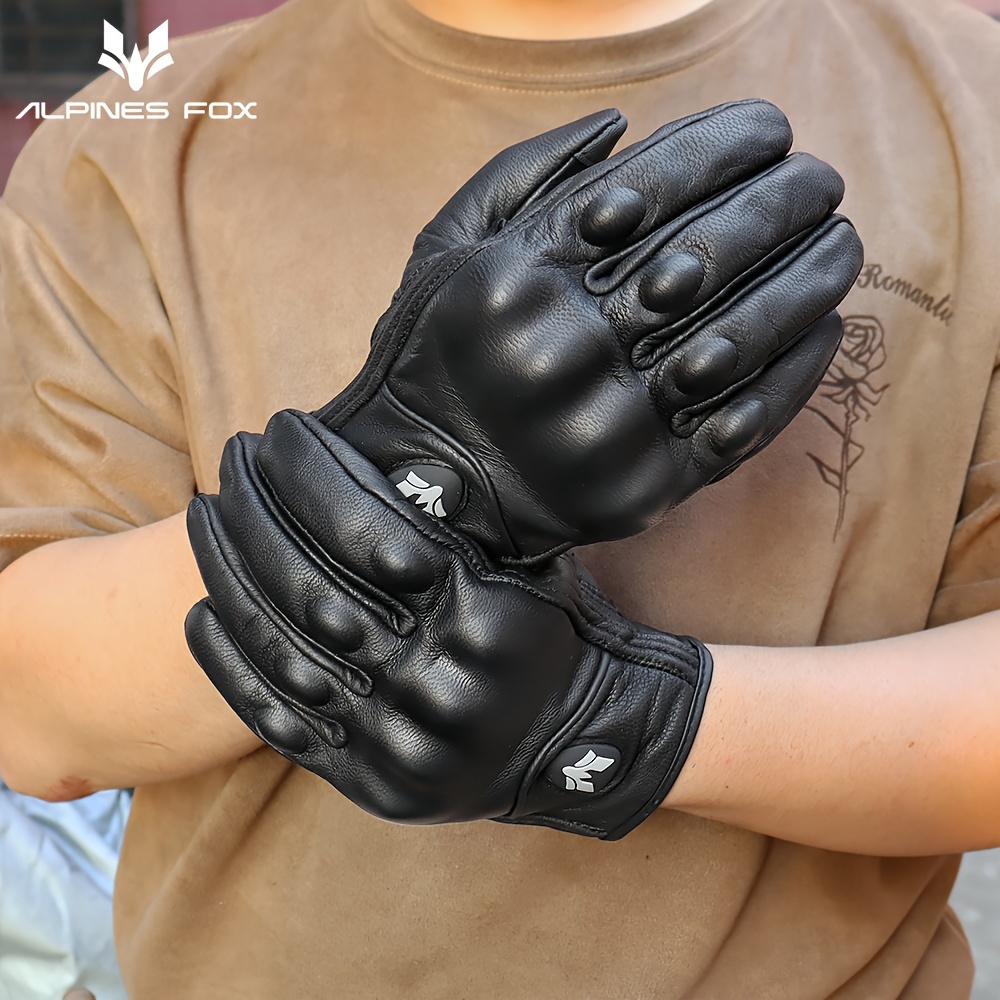 Hot SALE Full Finger Motorcycle Gloves Guantes Moto Verano Motocross  Leather Glove de moto para hombres bike racing riding - AliExpress