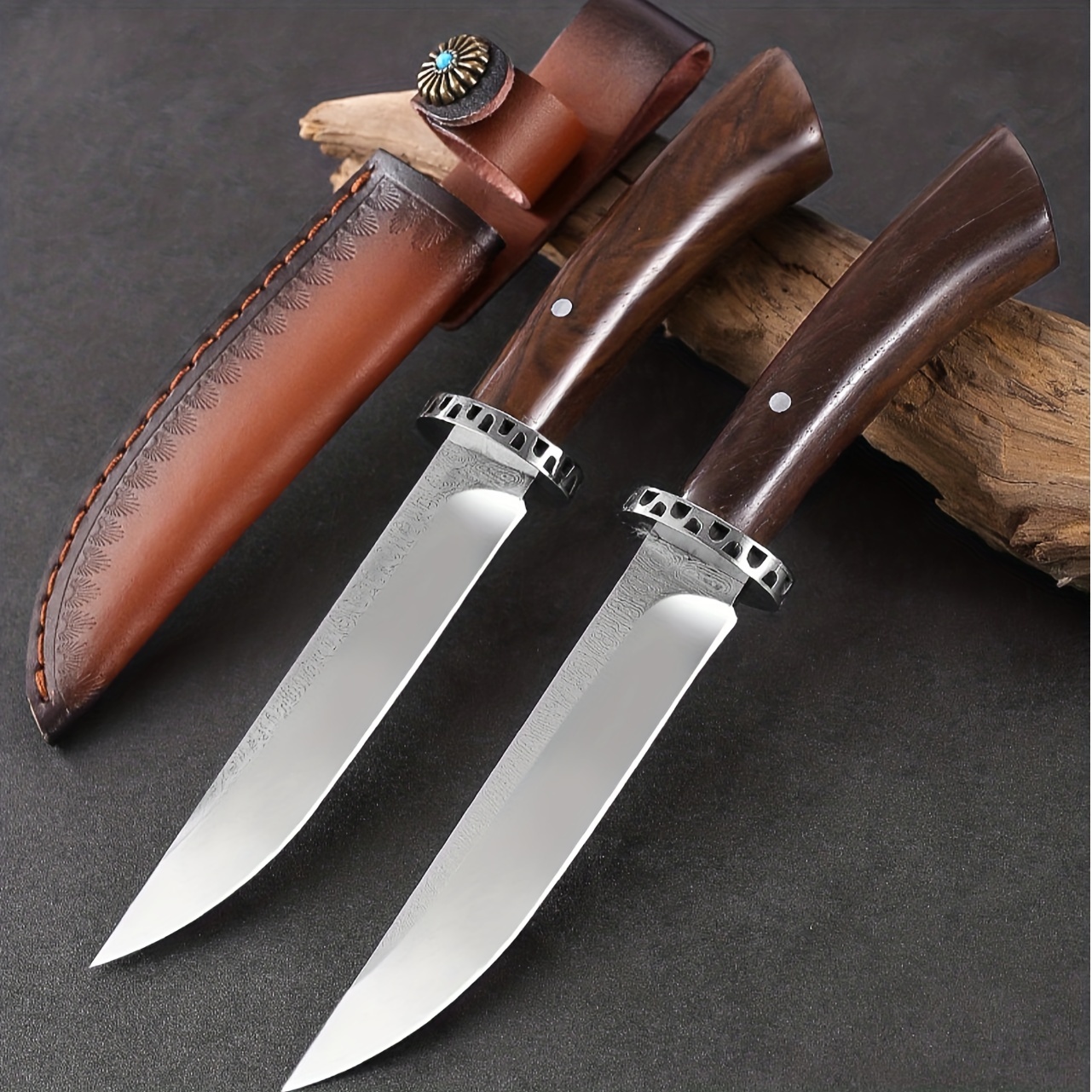 Damascus Pocket Knife Set Edc Knife Set For Package Opener - Temu