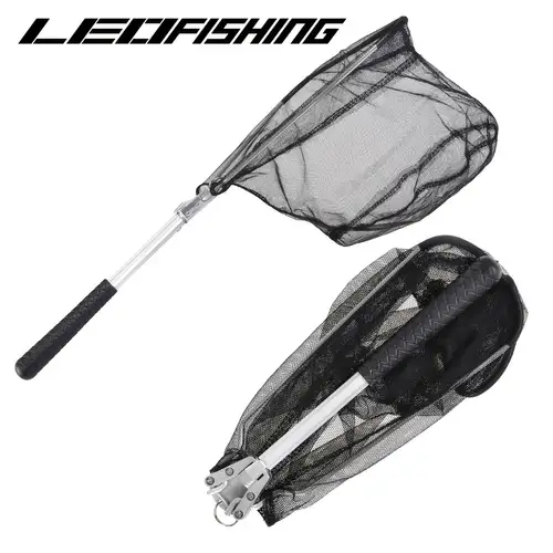 San Like Fly Fishing Net, Bass Trout Net, Catch and Release Ruber Coating Net - Foldable Fishing Nets Freshwater, Other