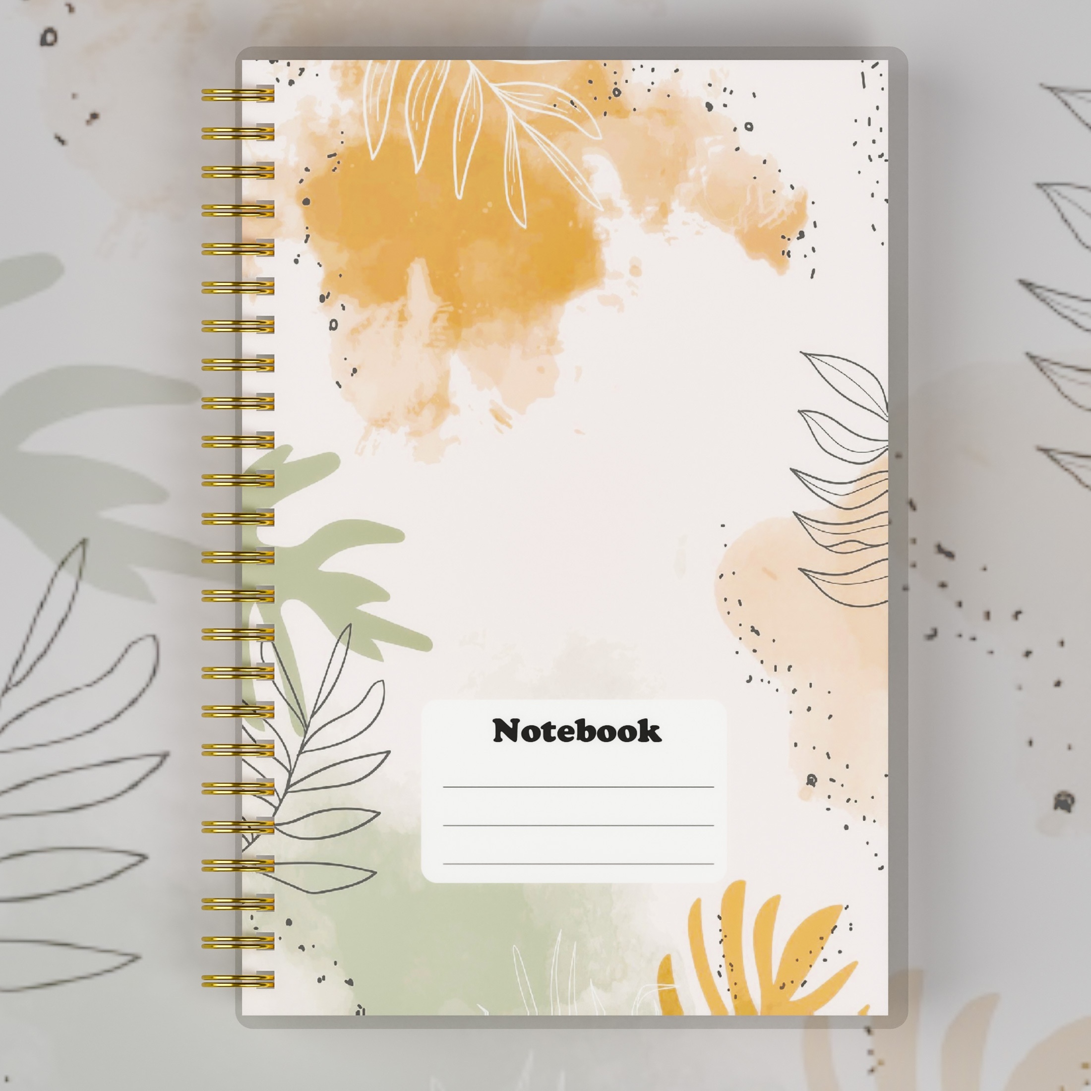 

Spiral Notebook - Stylish Journal With Thick Plastic Cover, 8mm College Ruled, 8.6 Inch X 5.9 (a5) 100gsm Paper, 100 Pages For Writing, Note-taking, And Sketching - Wilderness