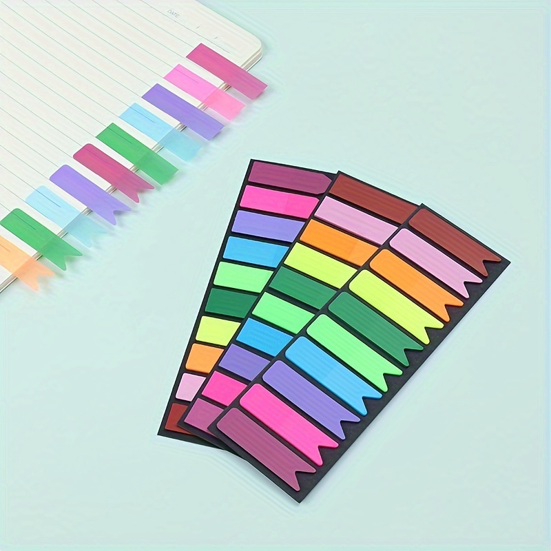1200 Pieces Sticky Tabs Book Tabs Arrow Flags, Arrow Sticky Notes Colored