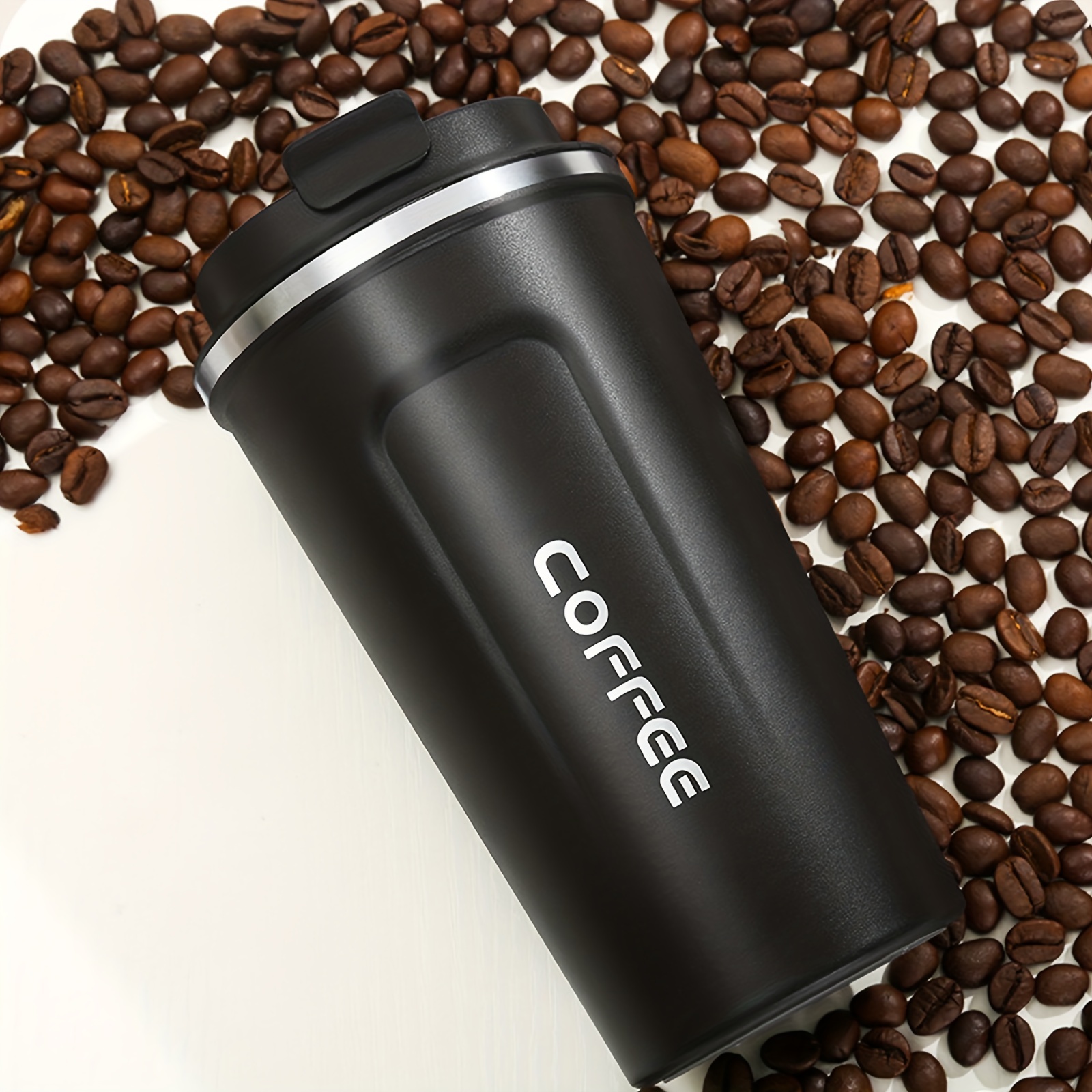 Taza termo cafe para llevar - Con taza incorporada en la tapa