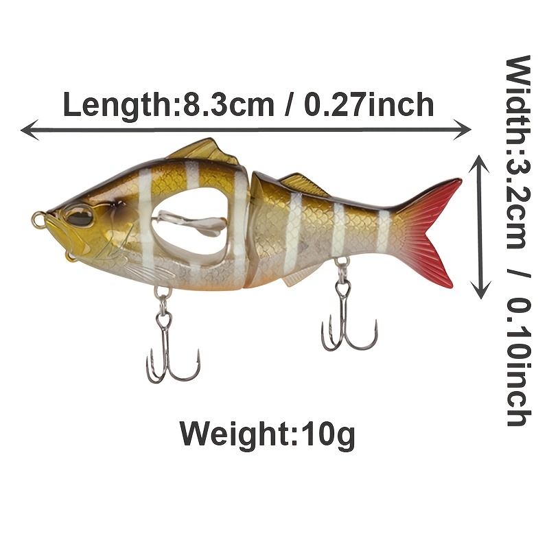 2 section Propeller Minnow Fishing Lure: Catch Fish In - Temu