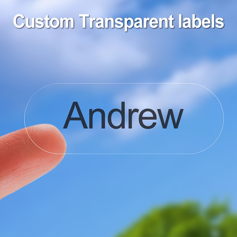 

Custom Labels - Transparent, Waterproof, And Perfect For Personalizing School Essentials Like Water Bottles, Pencils-a Key To Efficient Study, Highly Recommended For School Prep, 0.47*1.34inch