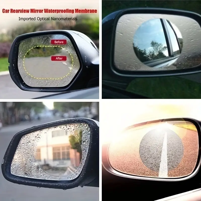 2 Stück Regensichere Auto-Rückspiegel-Aufkleber Anti-Beschlag