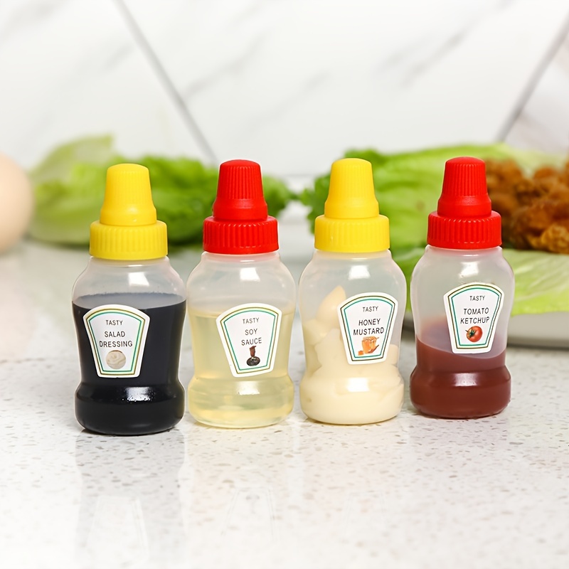Mini Sauce Bottles Diamond Heart Colorful Squeeze Bottle - Temu