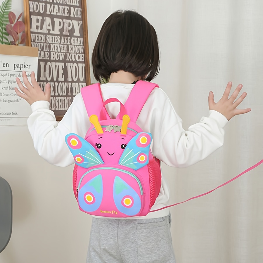 Mochila para niñas y niños, linda mochila escolar de dibujos animados 3D  para bebé niña de 2 a 5 años, Butterfly