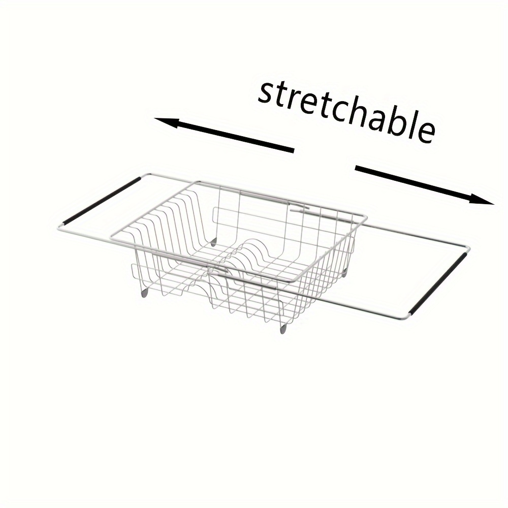 Stretch Dish Rack, Multi-function Dry Dish Rack, Rust-proof Kitchen Dry  Dish Rack, Drain Board And Cutlery Rack, Dry Dish Rack, Large Capacity  Kitchen Counter, Aesthetic Room Decor, Home Decor, Kitchen Accessories,  Bathroom