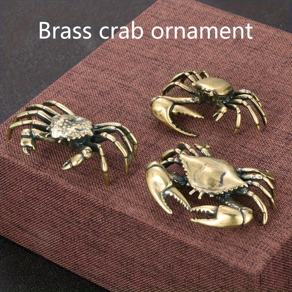 Handcrafted Distressed Copper Crab Ornament Perfect Tea Pet - Temu Australia