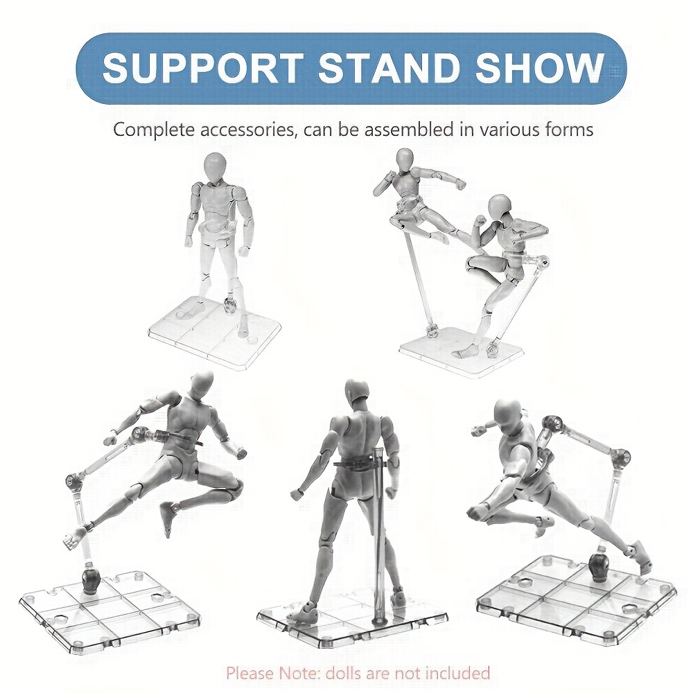 1pc Assembly Action Figure Display Holder Base Doll Model Action Figure  Stand Support Stand Compatible With Hg Rg Sd Shf Gundam 144 Toy With  Screwdriver Transparent 24/7 Customer Service Temu Japan
