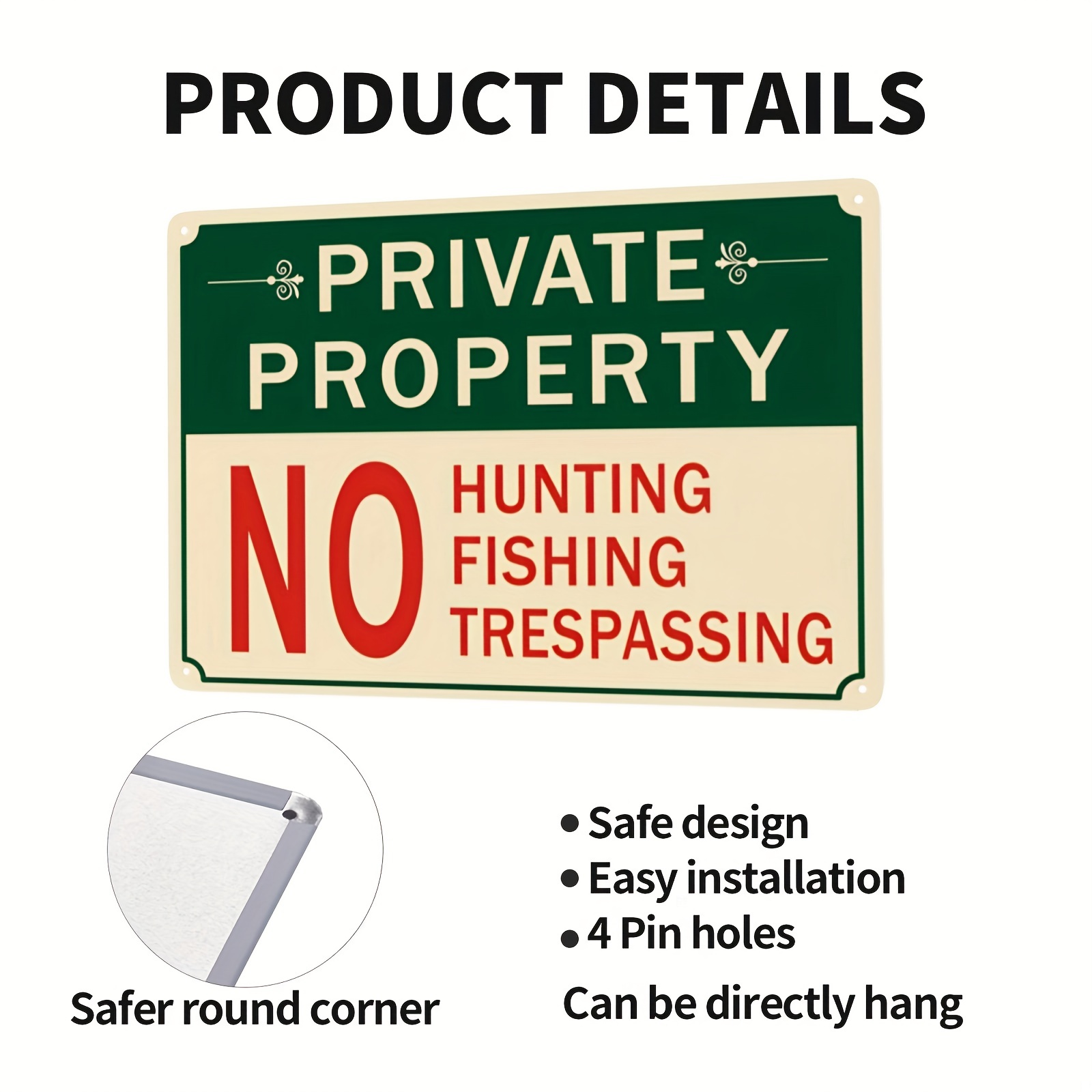 No Fishing Aluminum Sign (Reflective)