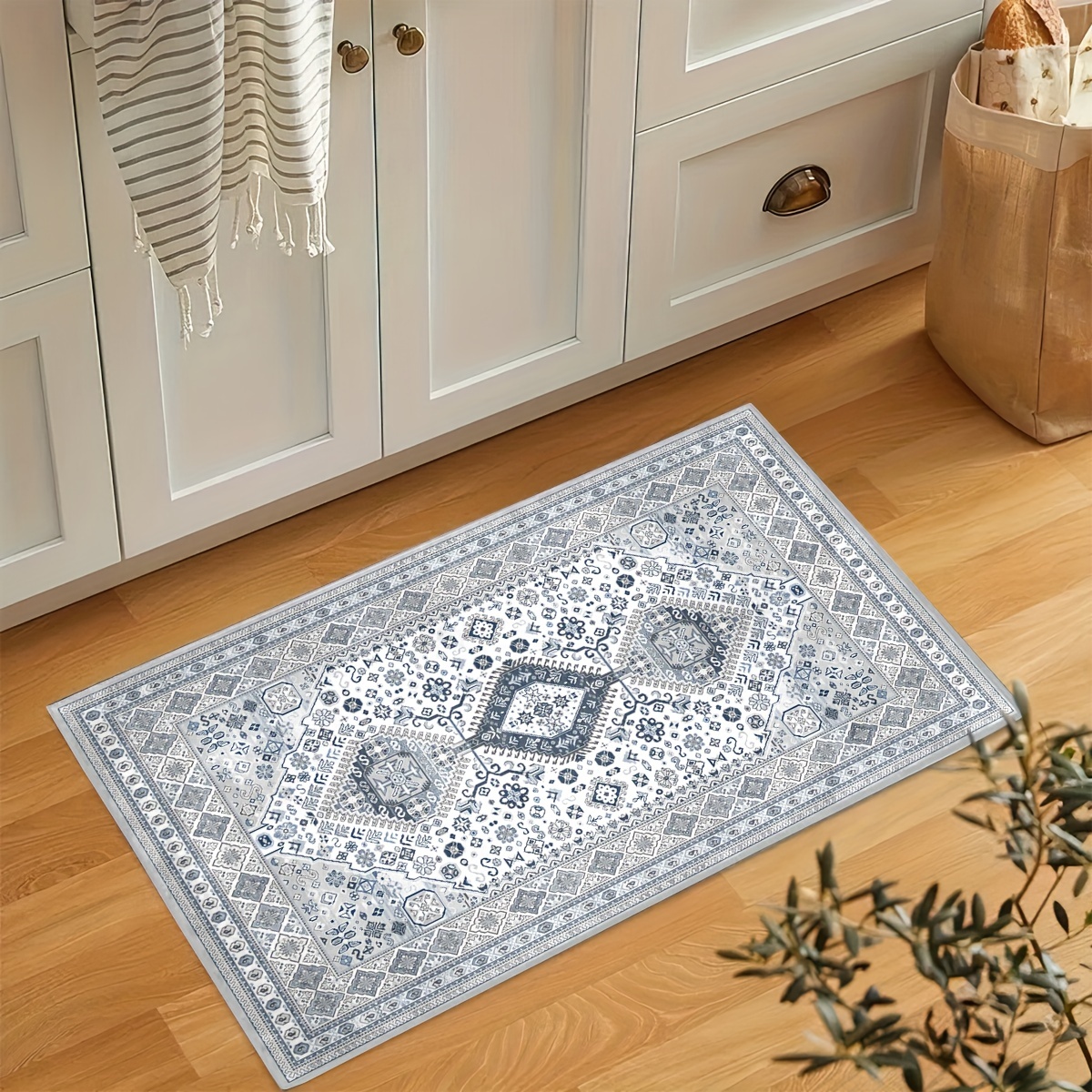 Persian Medallion Area Rugs, Non-slip Distressed Boho Carpet For Living  Room Dining Room Bedroom Bedside, Entrance Doormat, Suitable For High  Traffic Area, Washable Floor Mat For Home Office, Easy To Maintenance Room