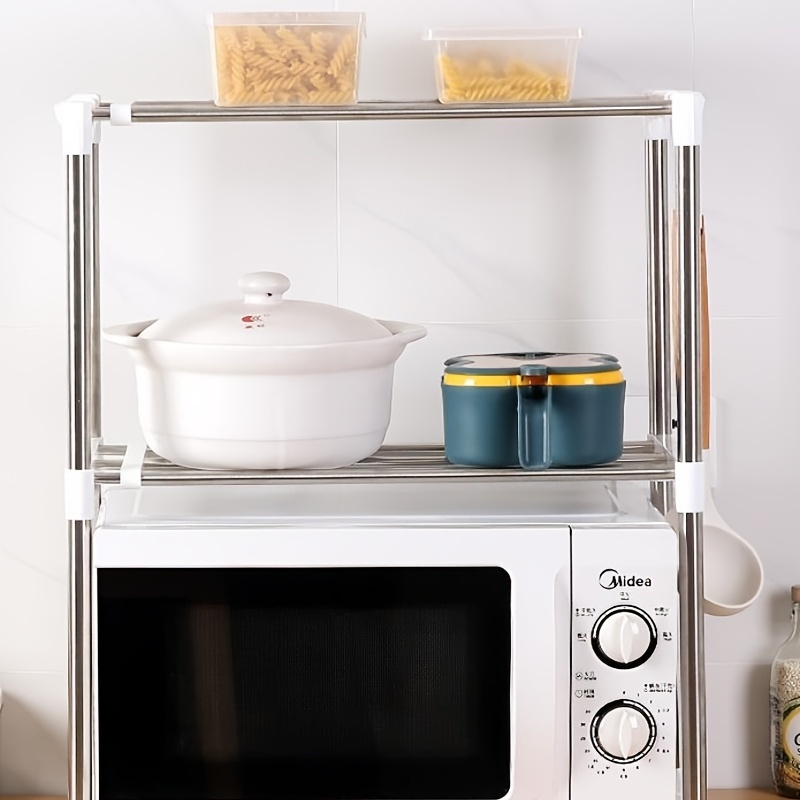 Food Tray Rack Holder Organizer  Kitchen Microwave Oven Steamer - 1pc -  Aliexpress