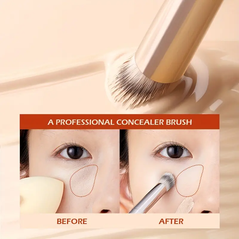Precision Concealer Brush For Under Eye And Full Face Application
