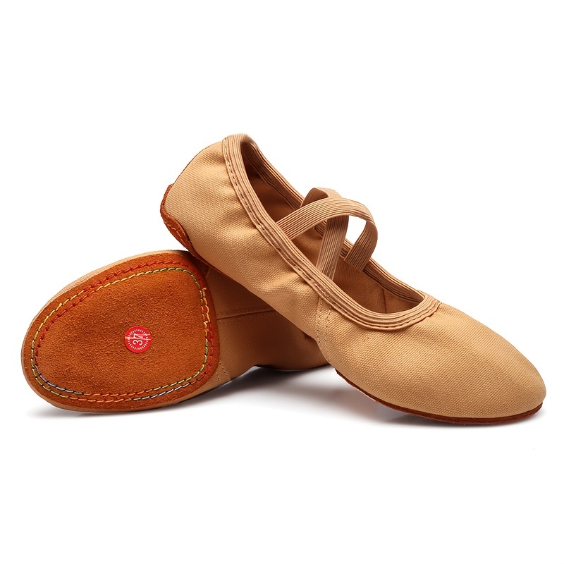 Womens Ballet Slippers, Full Sole, No Lace Up