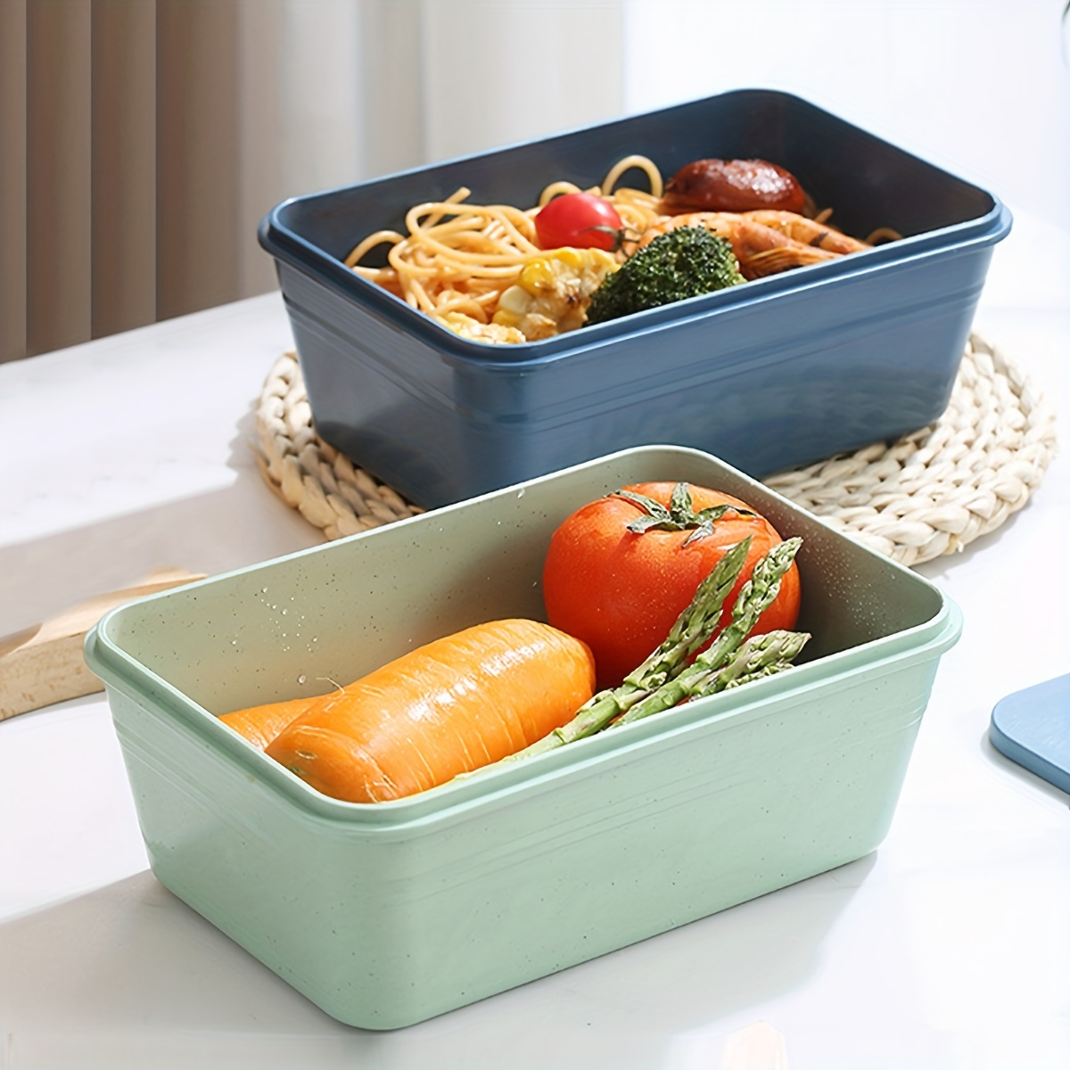 Large Food Storage Containers Airtight Leak Proof Food Containers with Lids  for Lunch Leftover Storage Bowl Fruit Keep Fresh 
