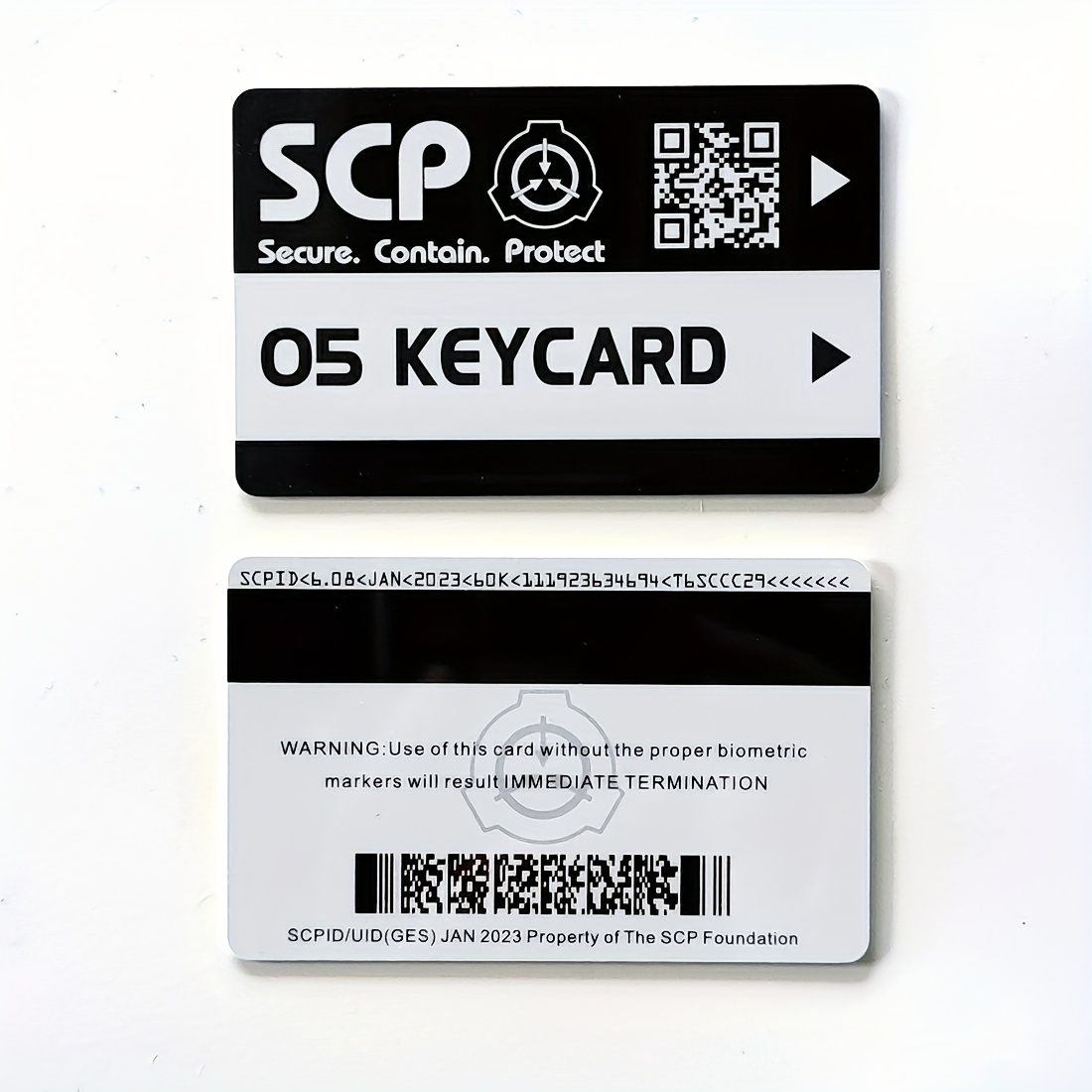 Scp foundation id keycard Special Containment Procedures Foundation Logo  Cosplay Access Grade card
